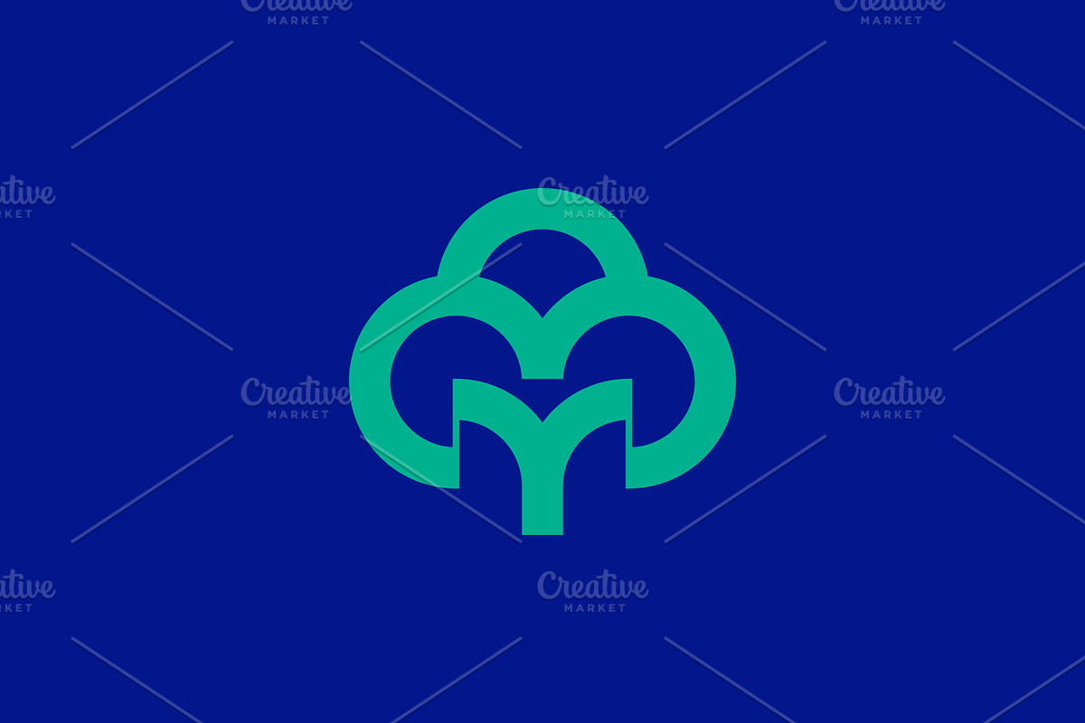 simple letter Y tree logo., a Branding & Logo Template by Rasagama Studio