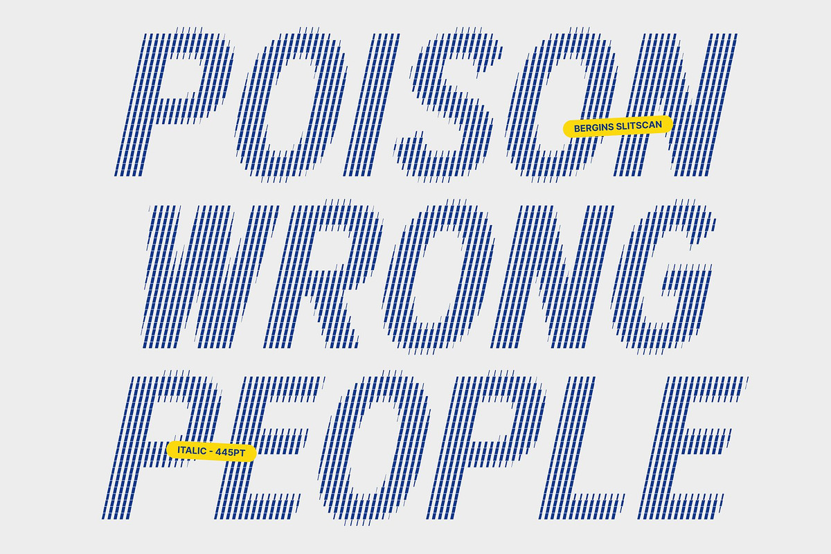 Bergins Slitscan, a Sans Serif Font by Craft Supply Co. (Photo 6 of 8)