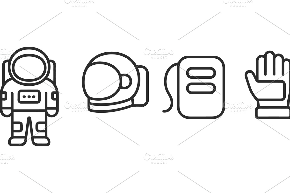 Vector illustration of astronaut, a Technology Illustration by ZinetroN