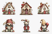 Easter Gnome Gingerbread House, an Illustration by CreationArt (Thumbnail 5 of 7)