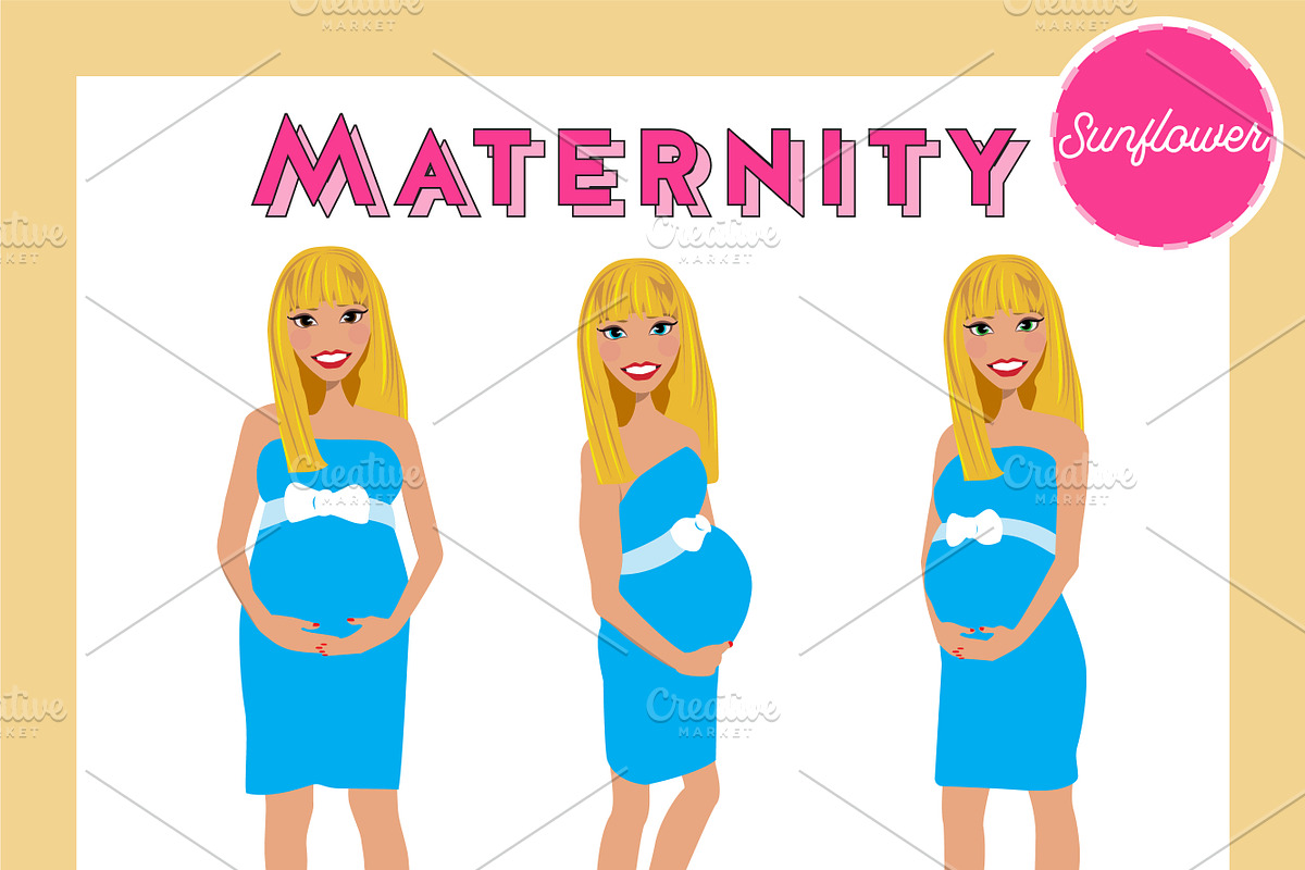 Maternity Pregnant Portrait Creator, a Person Illustration by Lauren Lesley Studio (Photo 36 of 45)