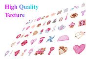 Valentine Watercolor Clipart Bundle, a Decorative Illustration by Digital Studio (Thumbnail 5 of 7)