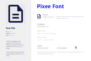 Pixee Icon Font