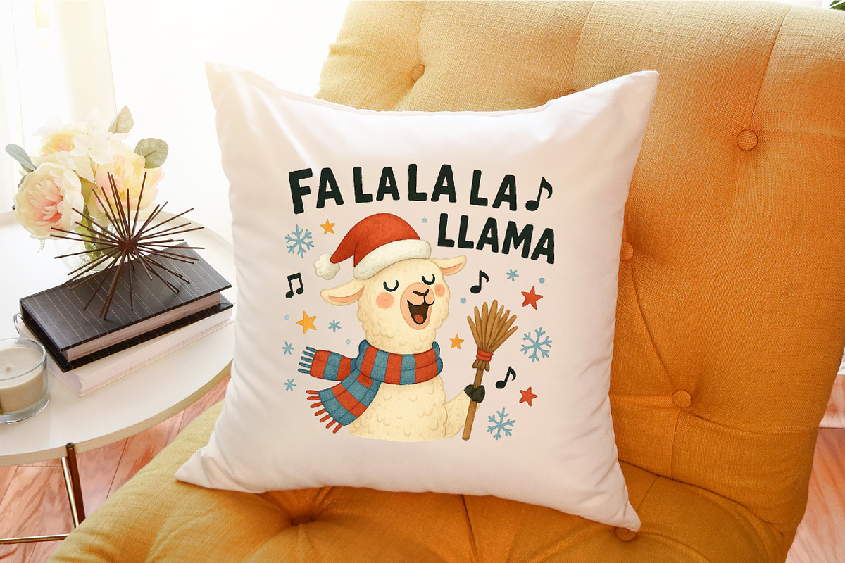 Fa La La La LLama Christmas PNG, an Illustration by Sublimation Artist (Photo 7 of 9)