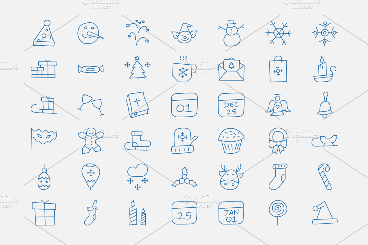 Christmas Doodles, an Icon by Amogh Design (Photo 2 of 5)