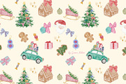 Watercolor christmas quirky holiday, an Object Graphic by Grace Noboa Illustrations (Thumbnail 14 of 20)