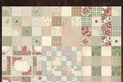 Vintage Cottage Quilt Digital Paper, a Pattern Graphic by LA Design (Thumbnail 3 of 10)