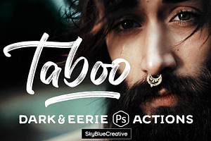 Taboo Dark Fantasy Photoshop Actions, a Preset Add-On by skybluecreative