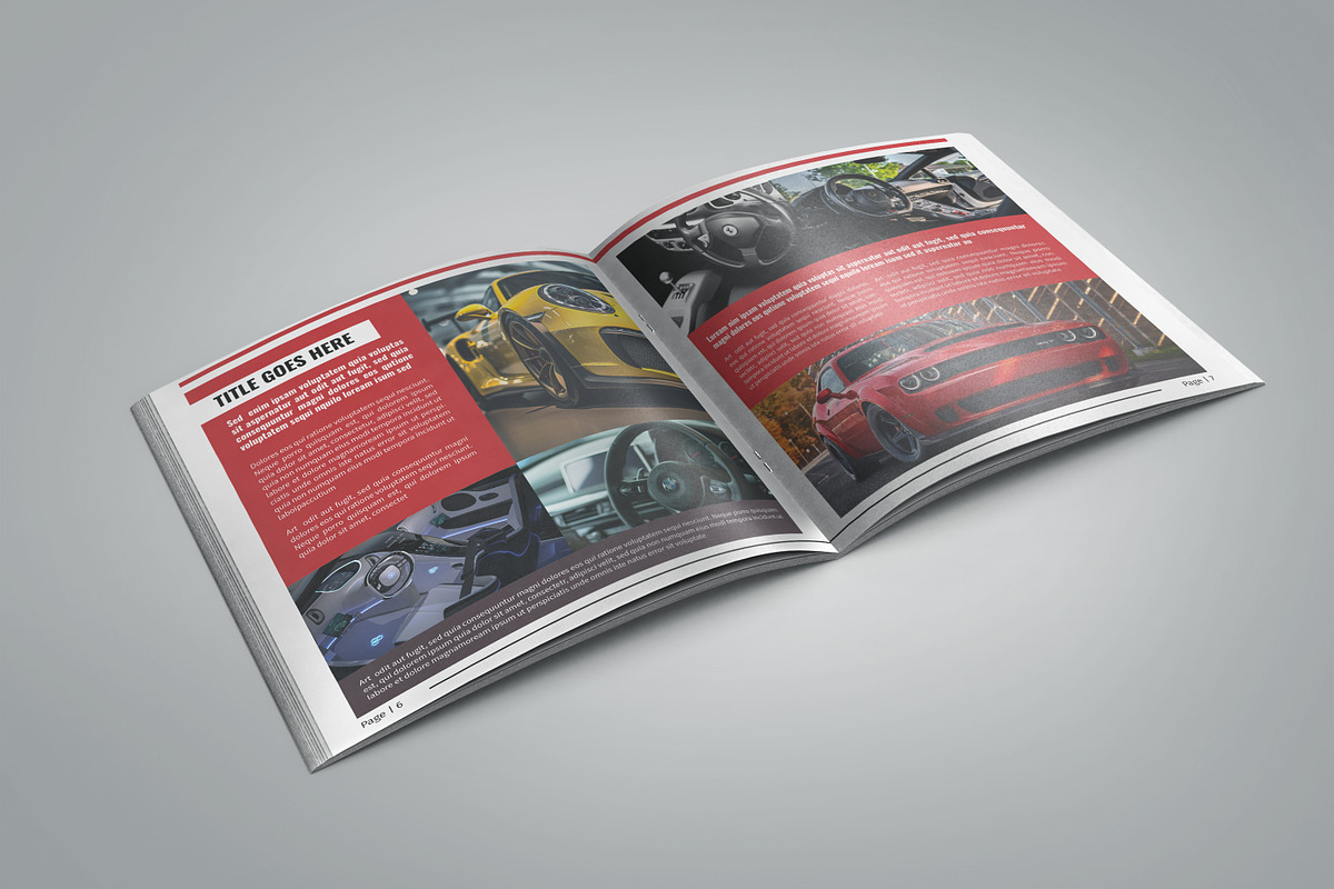 Square Car Brochure, a Brochure Template by Template Shop (Photo 4 of 8)
