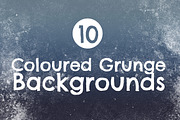 10 Coloured Grunge Backgrounds, a Texture Graphic by Jo Cox (Thumbnail 1 of 5)