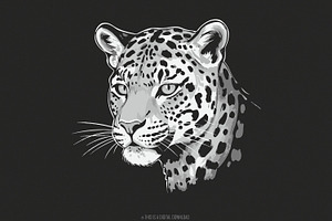 Leopard Illustration, Wild Cat, an Illustration by SharpMarketplace