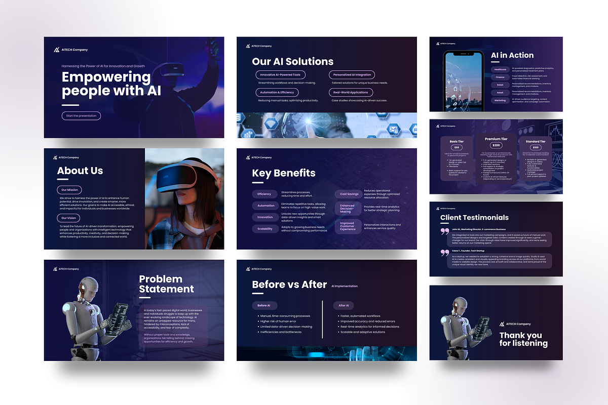 Canva Presentation Template, a Presentation Template by Studio B | Canva Template (Photo 2 of 4)