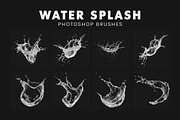 20 Water Splash Photoshop Brushes, a Brush Add-On by AB-TheDesigner (Thumbnail 3 of 4)