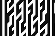 Monochrome Maze Patterns, a Pattern Graphic by Gudiny (Thumbnail 4 of 13)