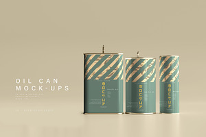 Oil Can Mockups