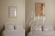 8 Bedroom Frame Mockup Set, a Product Mockup by ArtwithFrame (Thumbnail 2 of 5)