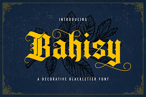 Bahisy - Blackletter Font