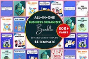 All-In-One Business Organizer Bundle, a Stationery Template by Shumaya (Thumbnail 1 of 10)