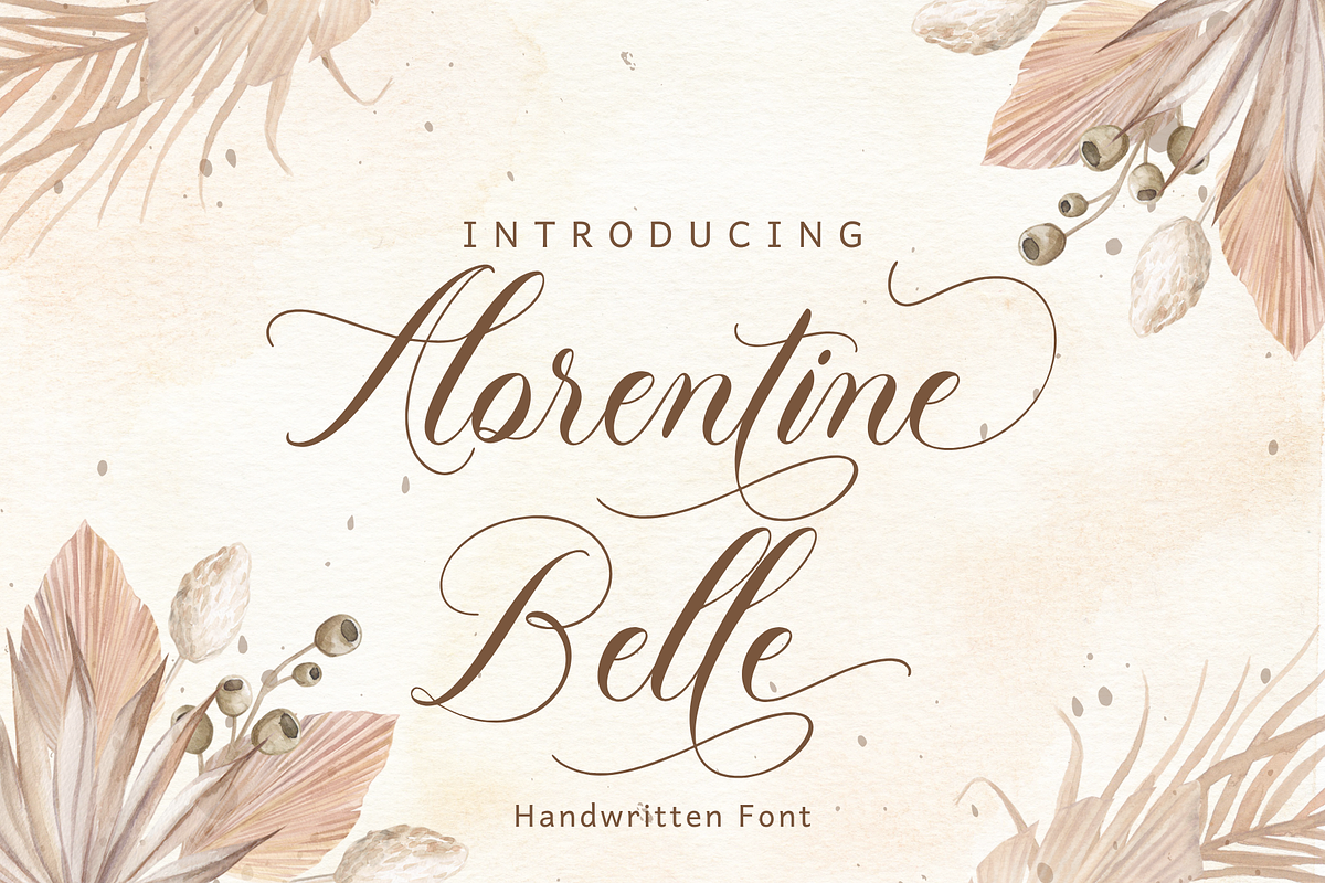 Alorentine Belle, a Script Font by Jackgridden (Photo 1 of 18)
