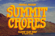 Summit Chores - Classic Slab Serif, a Slab Serif Font by Pian45 Studio (Thumbnail 1 of 8)