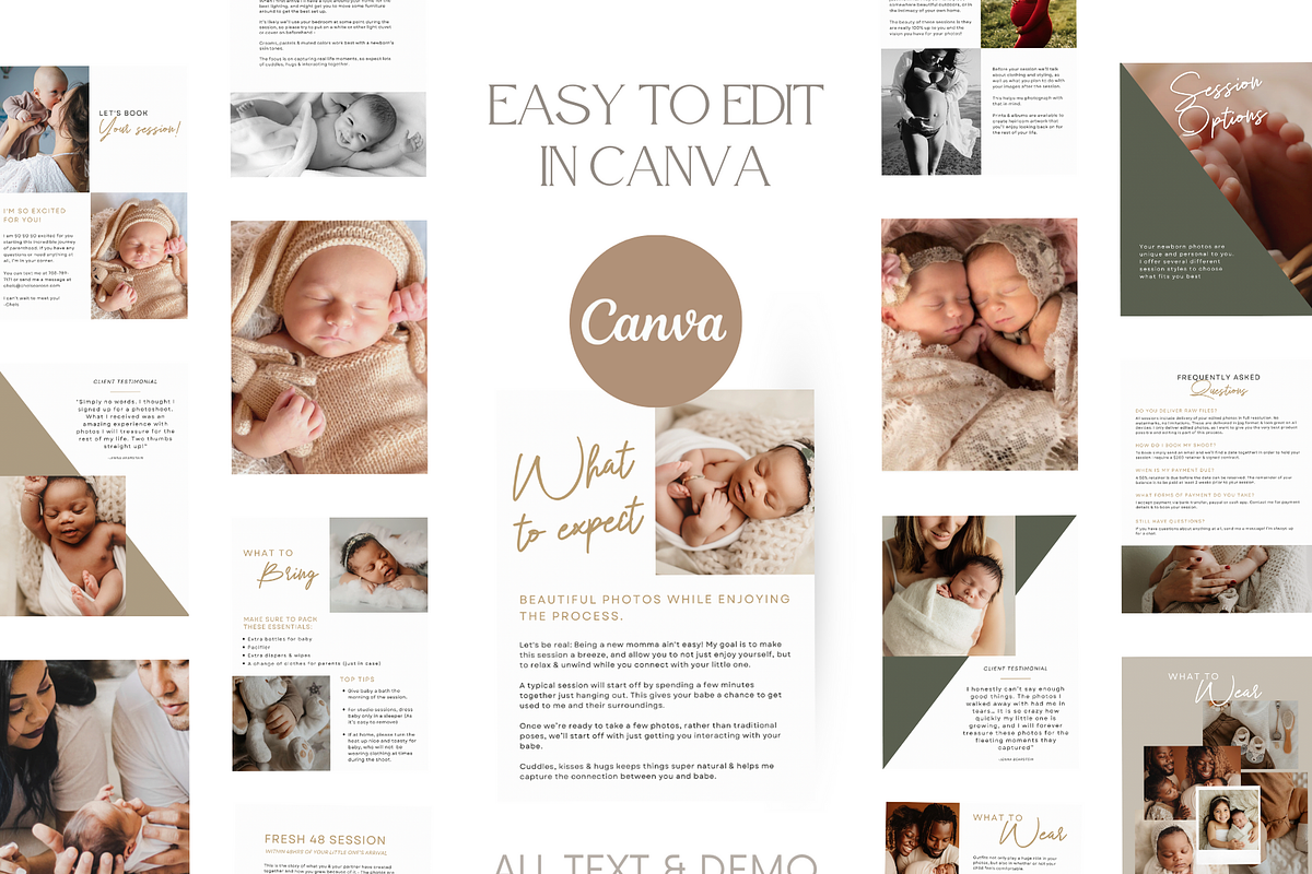CLASSIC Newborn Photography Template, a Magazine Template by Signature Edits (Photo 10 of 11)