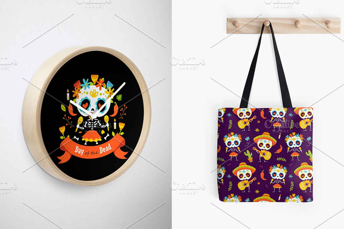 Day of the Dead set, a Decorative Illustration by SunnyWS (Photo 7 of 9)