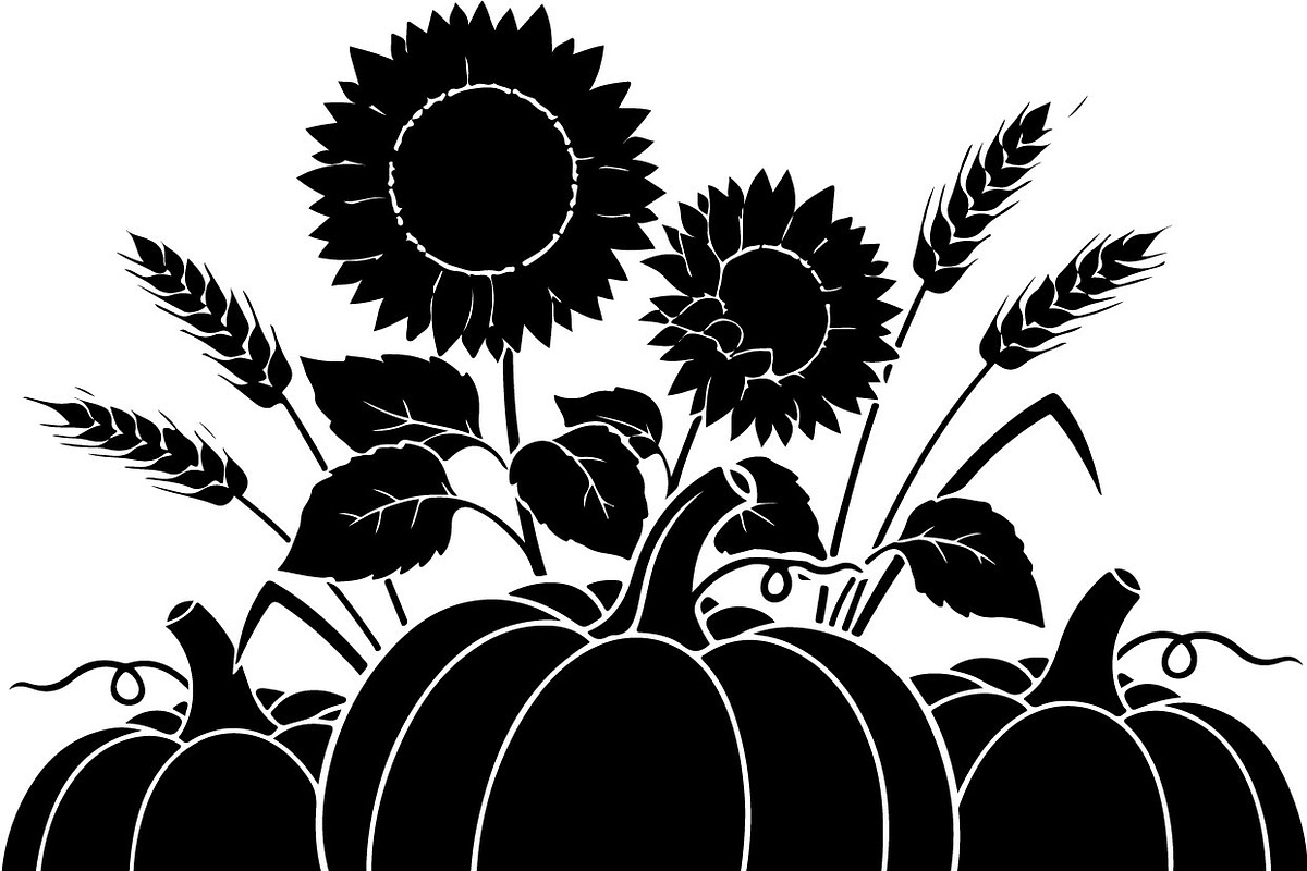 Thanksgiving Harvest Silhouette, an Illustration by Creativeshirt (Photo 35 of 51)