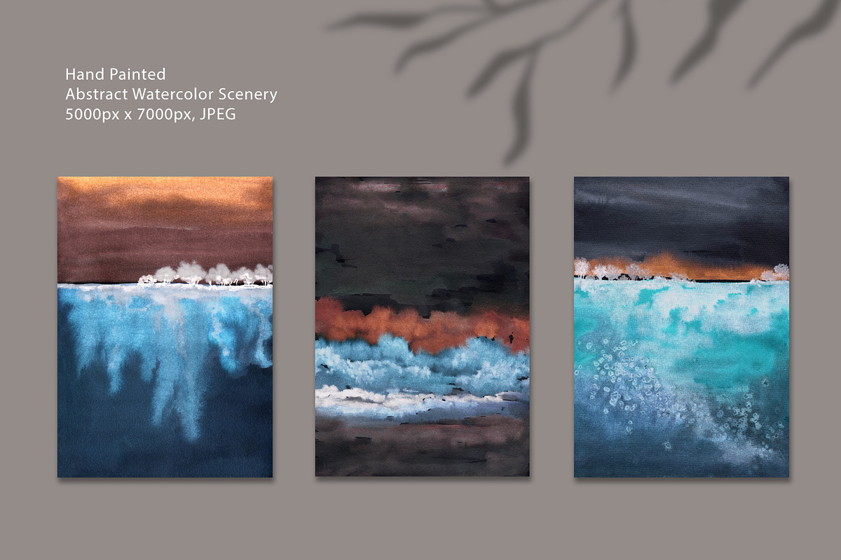 Dark Dreams- watercolor art, a Background Graphic by Marmoris.Arts (Photo 11 of 28)