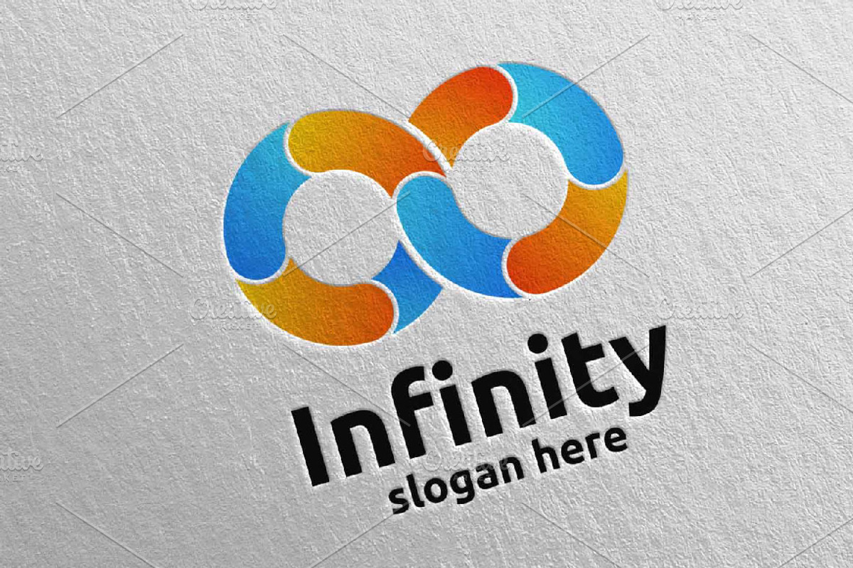 Infinity loop logo Design 13, a Branding & Logo Template by denayunebgt