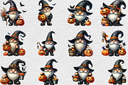 Halloween Gnome Clipart PNG, an Illustration by Black Bird Studio (Thumbnail 2 of 6)