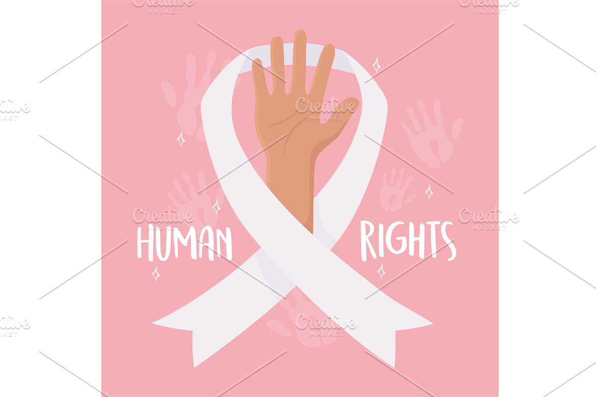 human rights day celebration, an Illustration by studiogstock