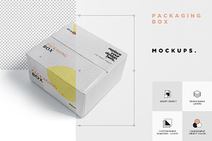 5 Packaging Box Mockups