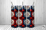 Red Blue Square Crochet Patterns, a Pattern Graphic by Creative Store (Thumbnail 3 of 5)