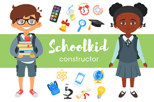 Schoolkid constructor, an Education Illustration by Cartoon time!