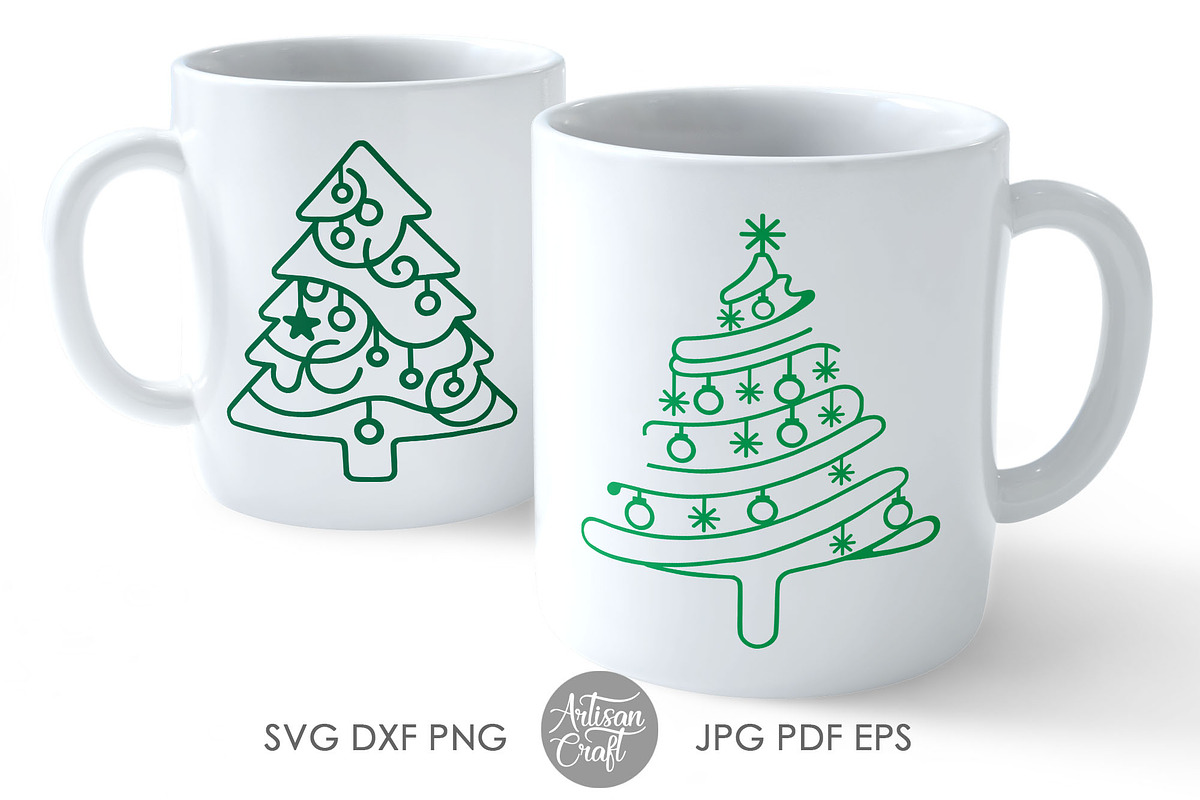 Christmas tree SVG, Holiday Clipart, an Object Graphic by Artisan Craft (Photo 3 of 5)