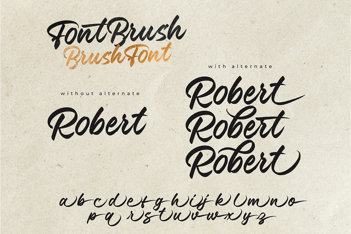 Font Brush - Brush Font, a Script Font by Debut Studio (Photo 7 of 7)