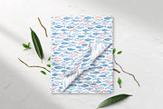 Mediterranean food Sardine patterns, a Pattern Graphic by Tani Kuzminka (Thumbnail 7 of 25)