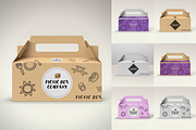 Gable Food Box Carrier Mockup #01, a Cups & Container Mockup by Option 4 Design (Thumbnail 2 of 4)