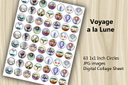 Collage Sheet - Voyage a la Lune, a Print Template by Kseniya-Omega (Thumbnail 2 of 3)