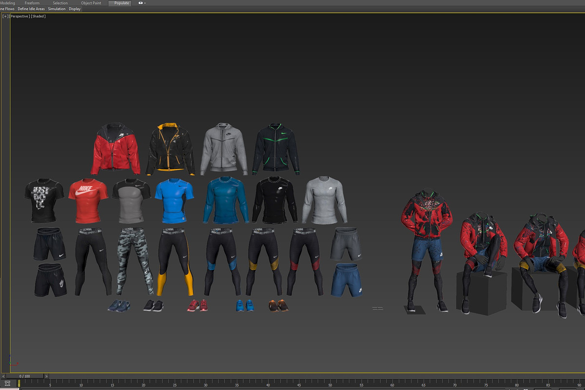 Male mannequin pack 2, a Characters & Person 3D Model by mrGarret (Photo 15 of 15)