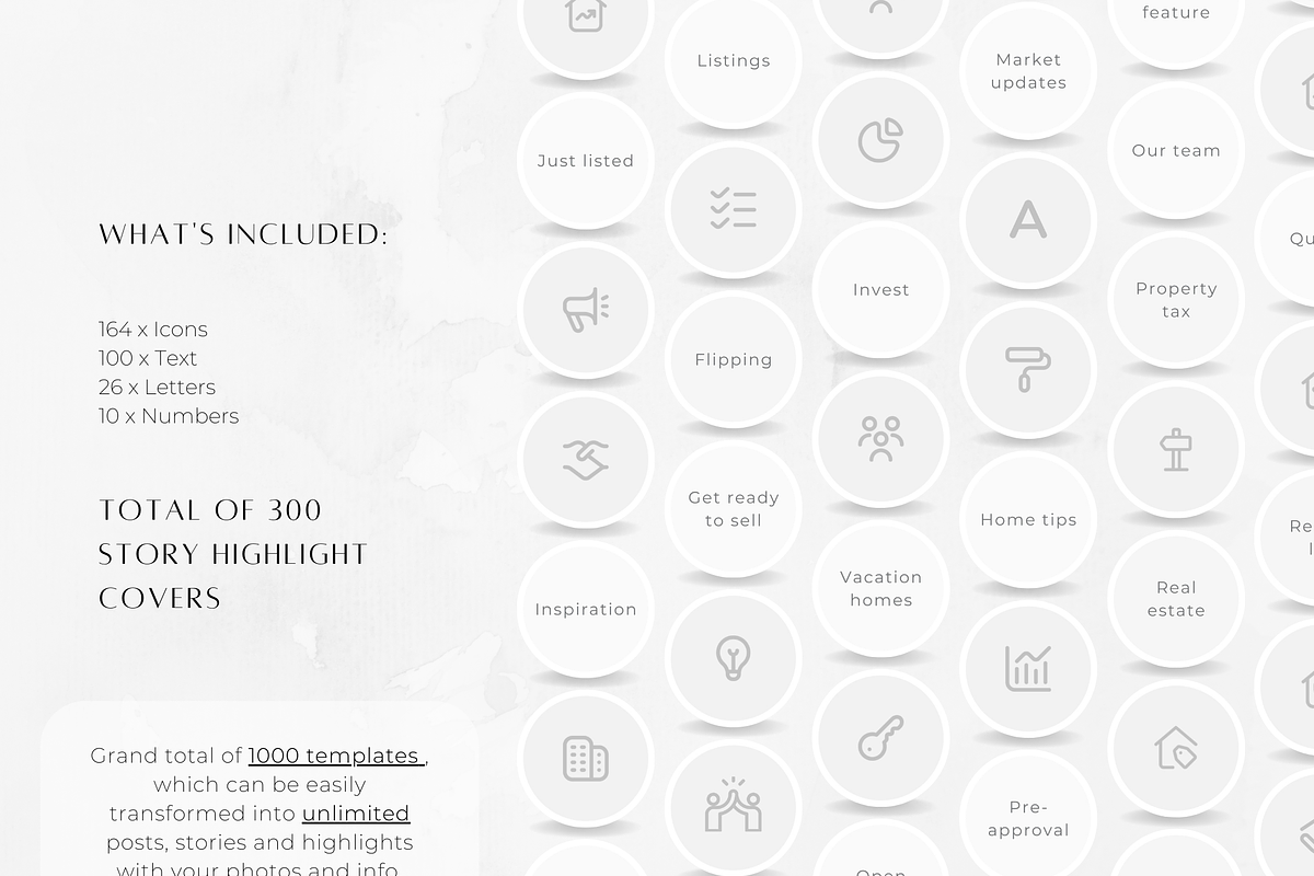 1000 Real Estate MEGA BUNDLE, a Social Media Template by ZoaniDesign (Photo 3 of 10)