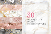 Pink, Blush and Gold Marble Texture, an Illustration by Amusing Owl (Thumbnail 3 of 4)
