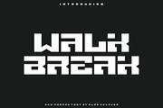 Walk Break Font, a Sans Serif Font by alon kelakon (Thumbnail 1 of 5)