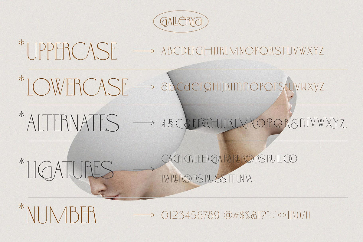 Gallerya - Unique Ligature Typeface, a Serif Font by BrandSemut (Photo 5 of 10)