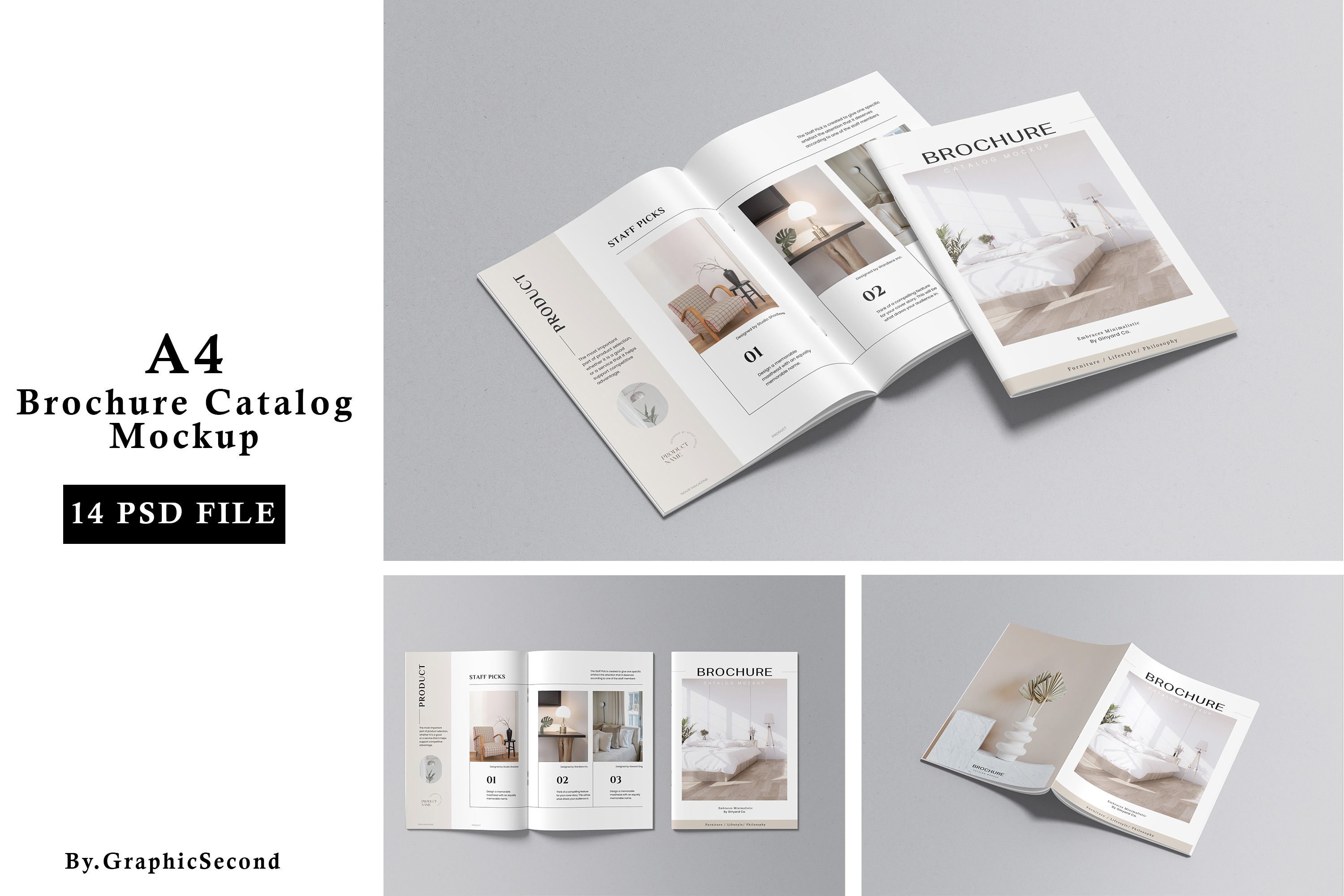 A4 Brochure Catalog Mockup