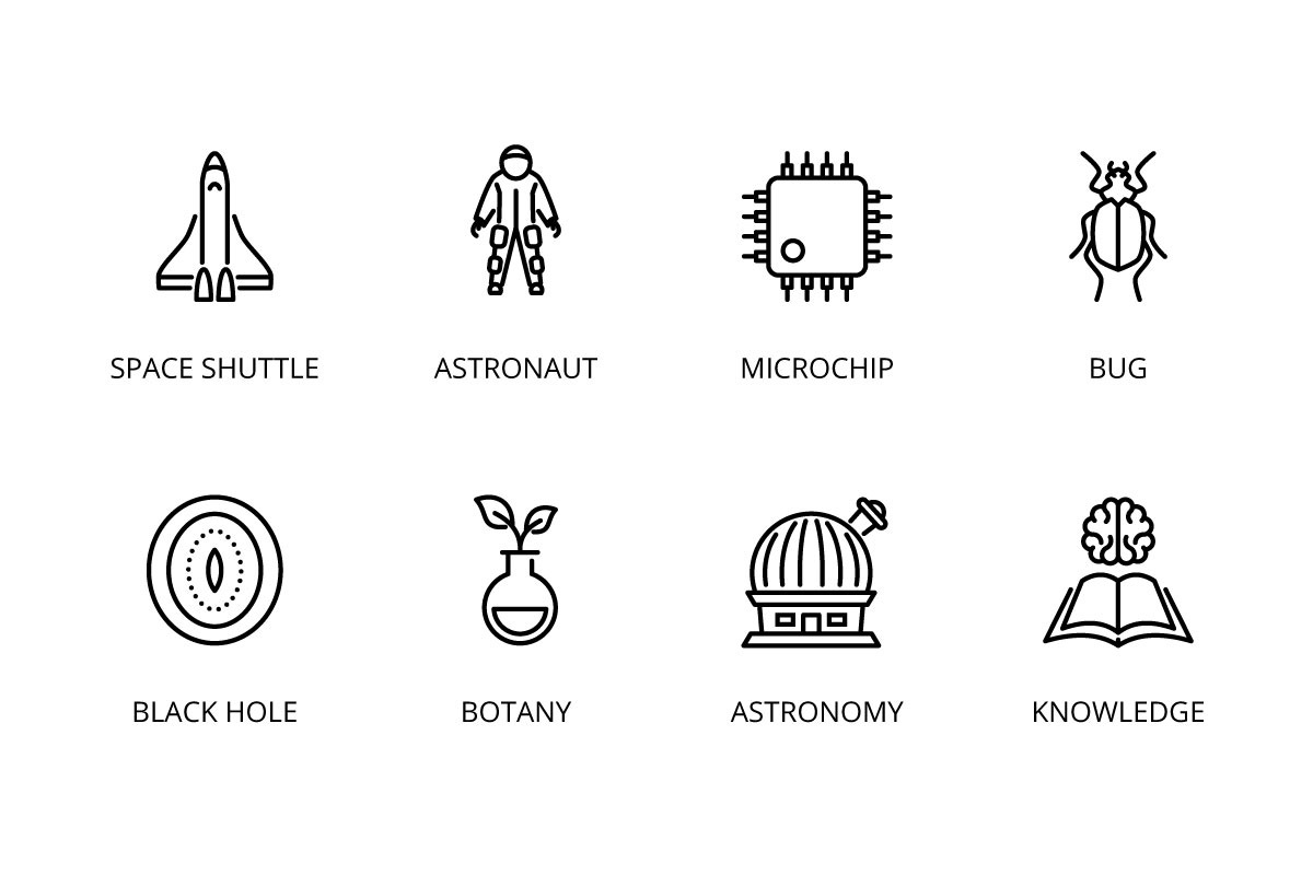 96 Science icons, an Outline Icon by vectorstank (Photo 6 of 14)