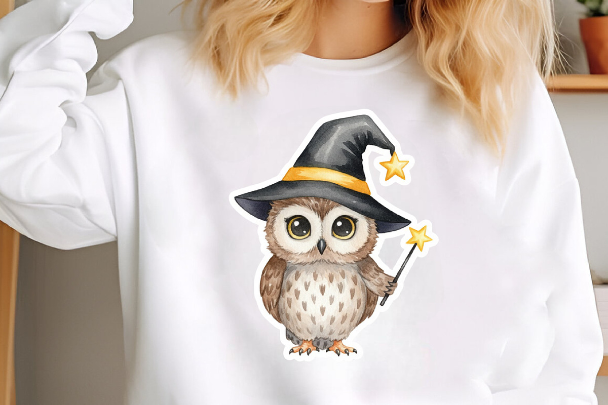 Cute Little Owl Clipart Sublimation, an Illustration by SinaCreation (Photo 5 of 7)
