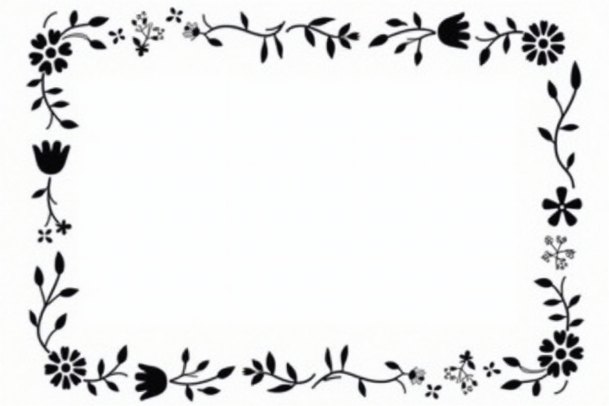 Hand Drawn Floral Border Set, an Illustration by BIPLOB EXPERT (Photo 7 of 10)