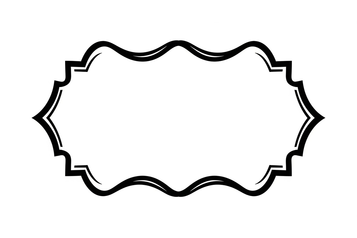 Wavy Scalloped Label Frame Bundle, an Illustration by musafir_fashion (Photo 3 of 51)