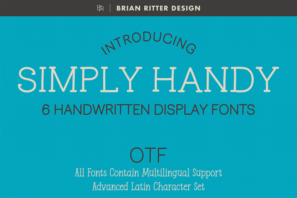 Simply Handy - Handwritten Fonts, a Font by Brian Ritter Design (Photo 1 of 10)